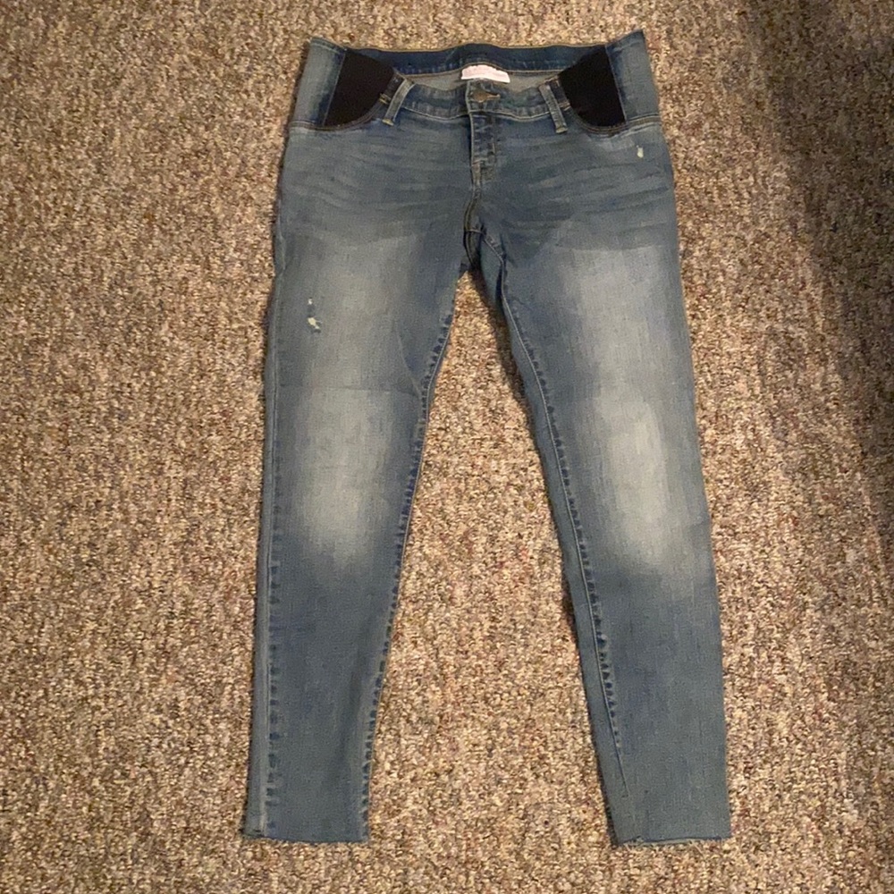 Isabel Maternity Distressed Skinny Jeans